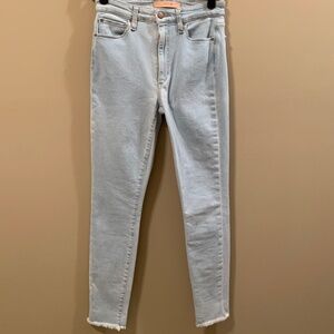 JOE'S FLAWLESS THE CHARLIE HIGH RISE SKINNY ANKLE JEANS - LIGHT BLUE - SIZE 26